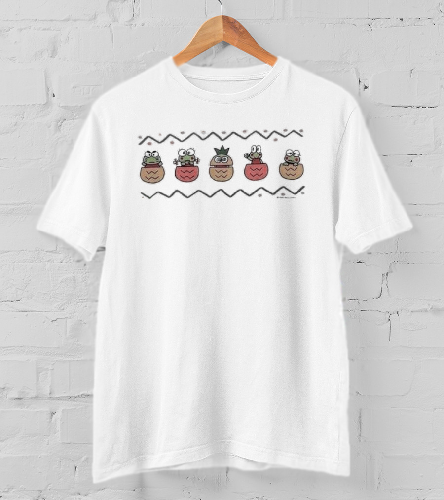 1993 Keroppi Sanrio Hello Kitty 90s Cute Kawaii Japan T-Shirt