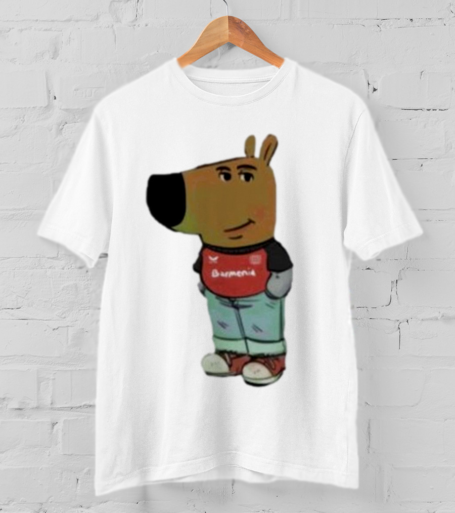 Chill Guy Dog Bayer 04 Leverkusen Mascot Wearing Red Black T-Shirt
