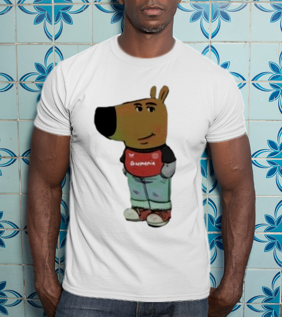 Chill Guy Dog Bayer 04 Leverkusen Mascot Wearing Red Black T-Shirt