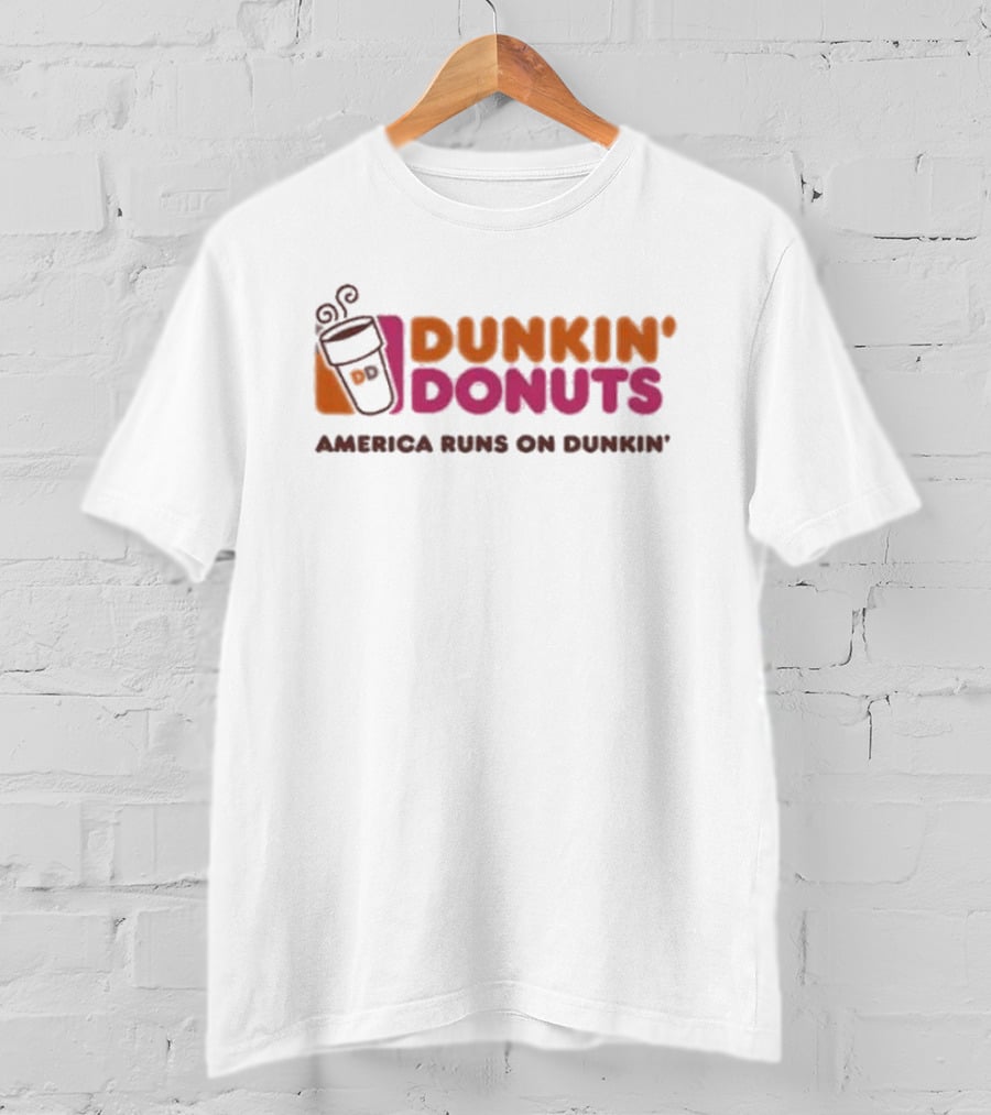 Dunkin' Donuts America Runs On Dunkin' Coffee Cup T-Shirt