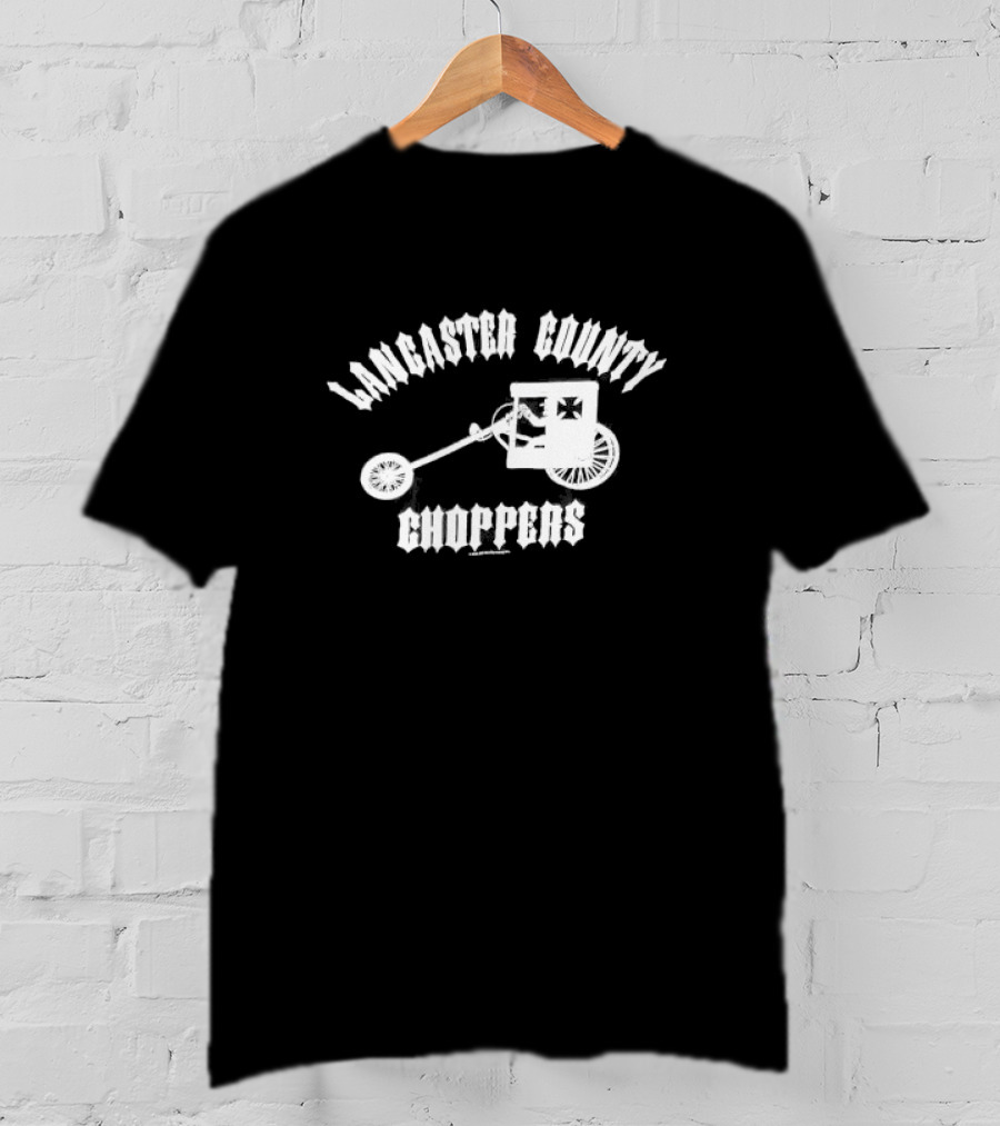 Lancaster County Choppers Amish Buggy Motorcycle Fusion T-Shirt