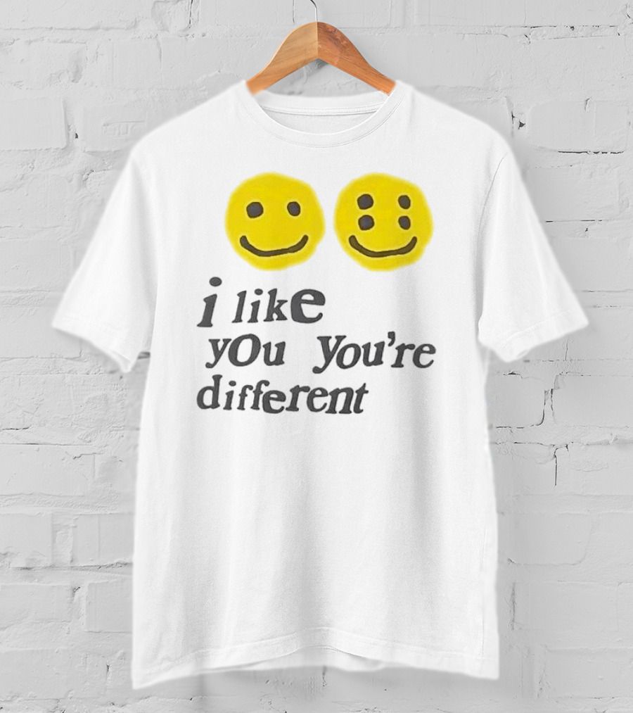 Cactus Plant Flea Market I Like You You're Different Smiley Faces T-Shirt
