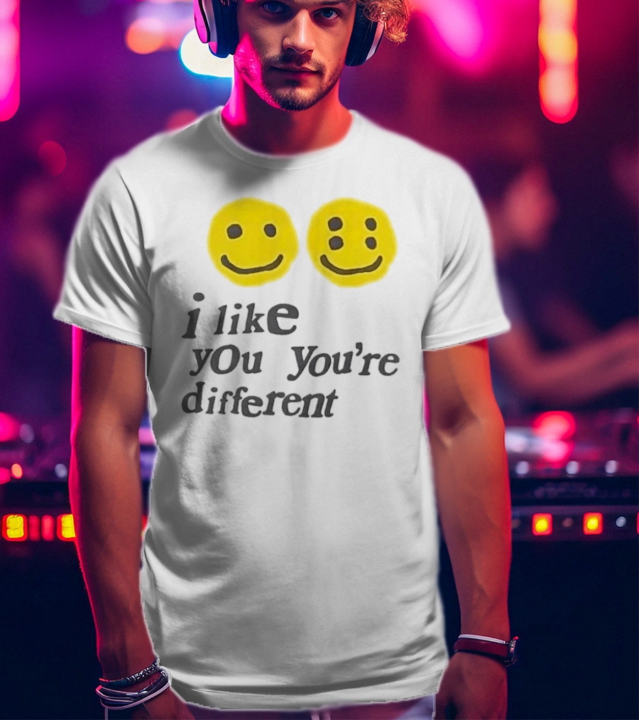 Cactus Plant Flea Market I Like You You're Different Smiley Faces T-Shirt