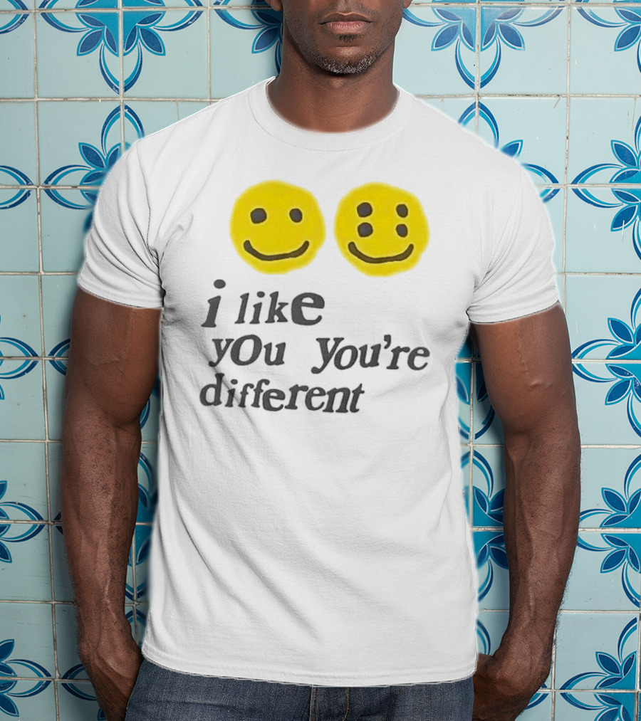 Cactus Plant Flea Market I Like You You're Different Smiley Faces T-Shirt