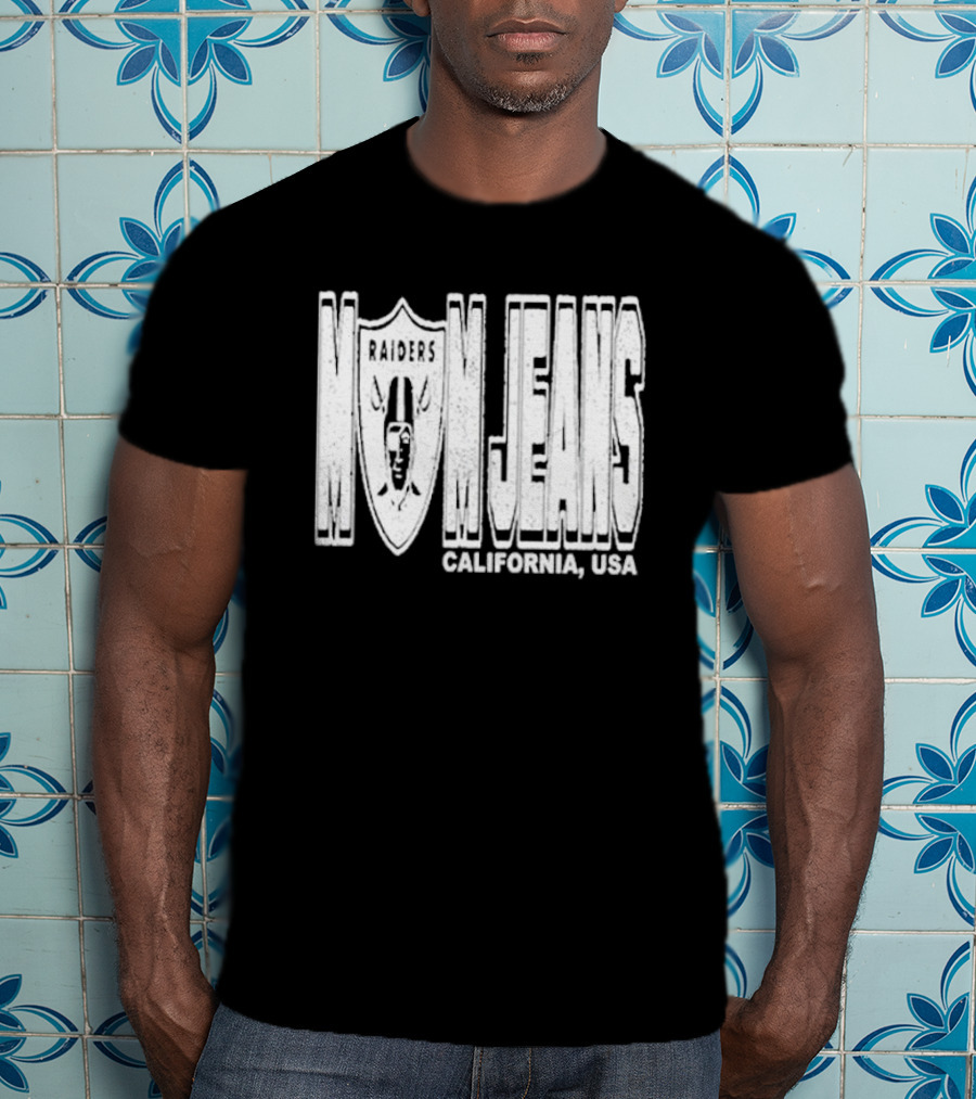 Raiders Mom Jeans California USA T-Shirt