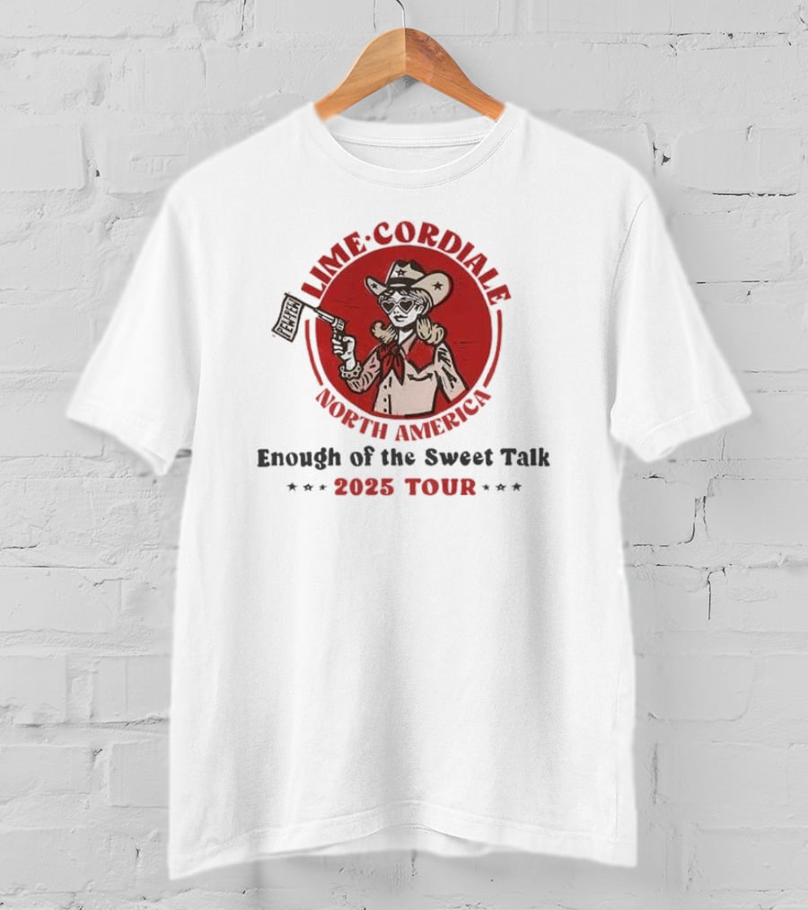 Lime Cordiale North America Enough Of The Sweet Talk 2025 Tour T-Shirt
