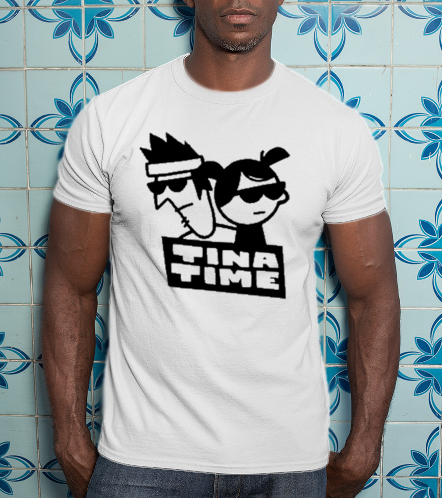 Tina Time Cool Cartoon Duo With Sunglasses T-Shirt