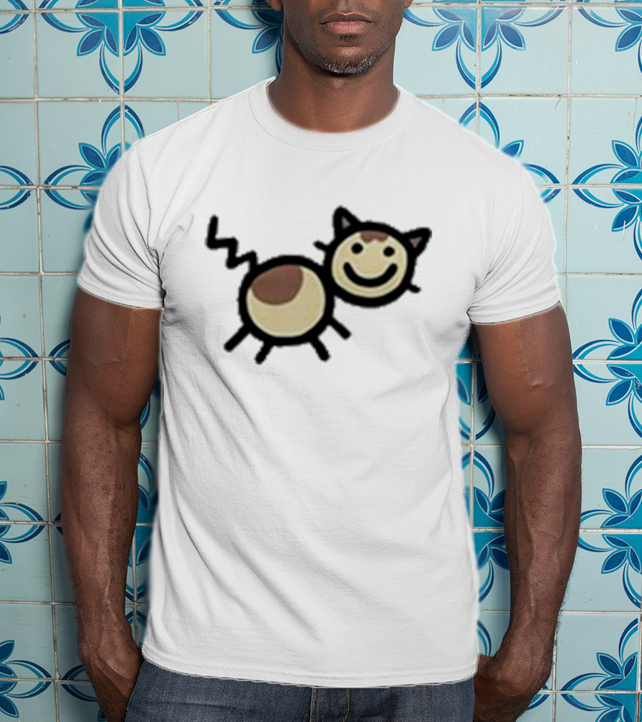 Mummy Joe Cheese Puff Cat Drawing T-Shirt