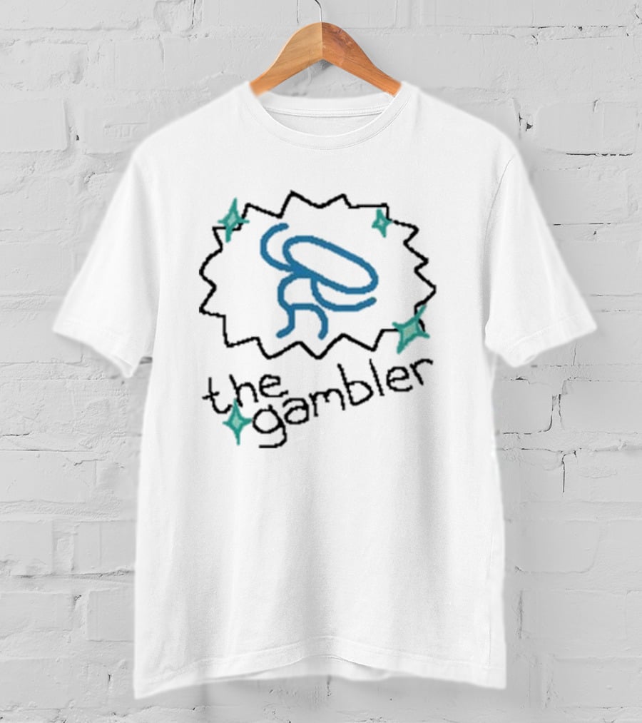 Raxdflipnote The Gambler Starry Line Art Figure T-Shirt