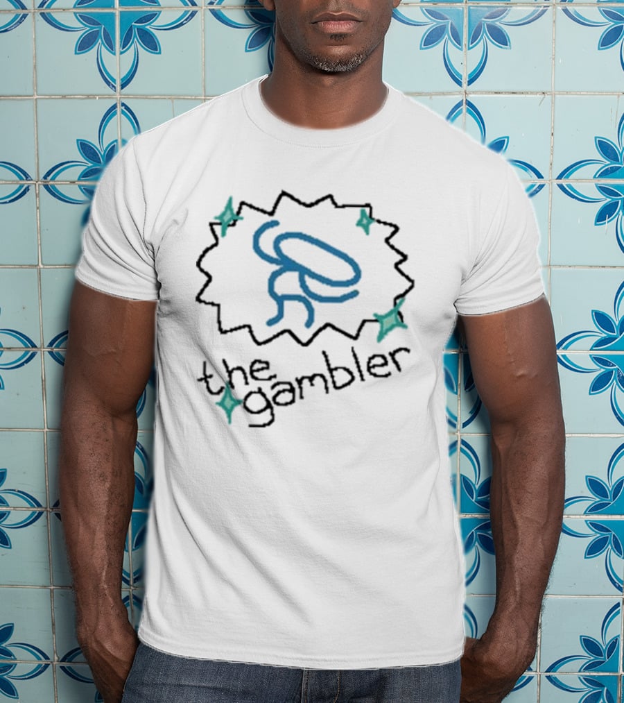 Raxdflipnote The Gambler Starry Line Art Figure T-Shirt