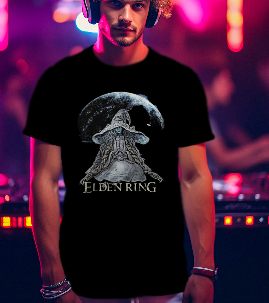 Ranni The Witch Elden Ring Fantasy Art Game Character Moon Magic T-Shirt