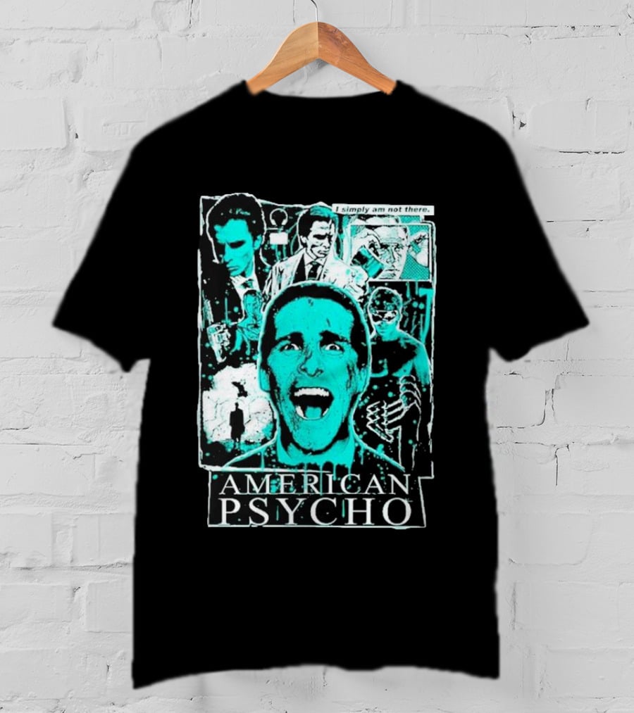 American Psycho Patrick Bateman I Simply Am Not There Collage T-Shirt