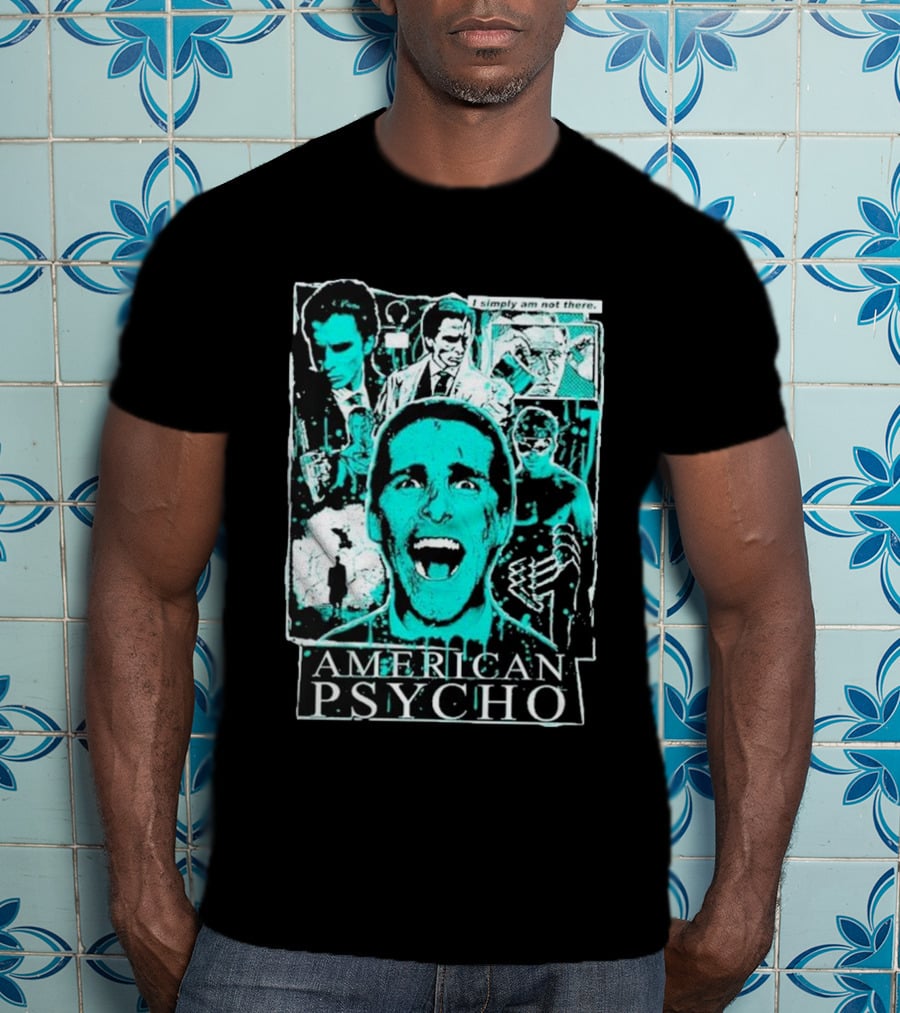 American Psycho Patrick Bateman I Simply Am Not There Collage T-Shirt