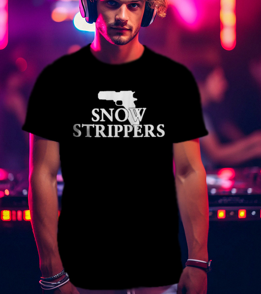 Snow Strippers Gun Icon T-Shirt
