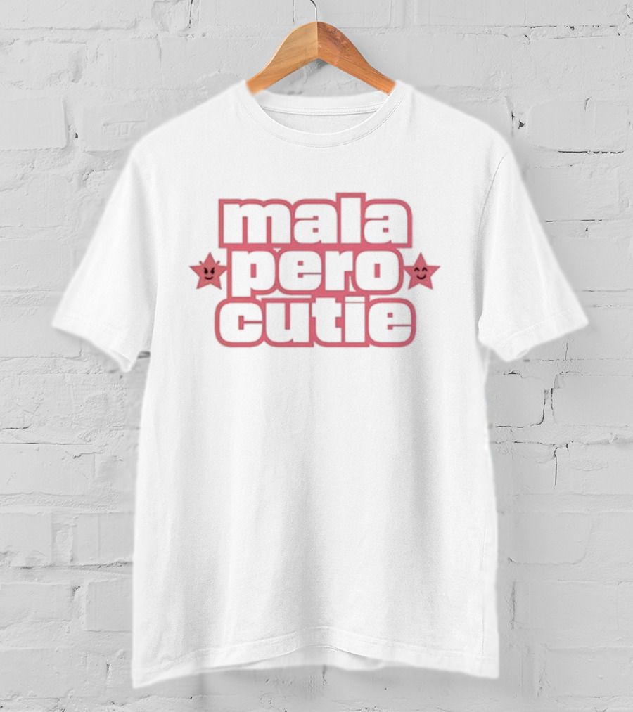 Emilia Mernes Mala Pero Cutie With Star Faces T-Shirt