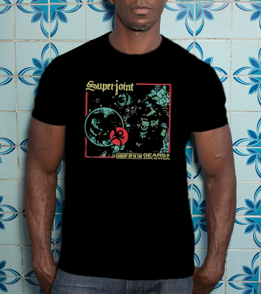 Superjoint Ritual Caught Up In The Gears Of Application Psychedelic Cover T-Shirt