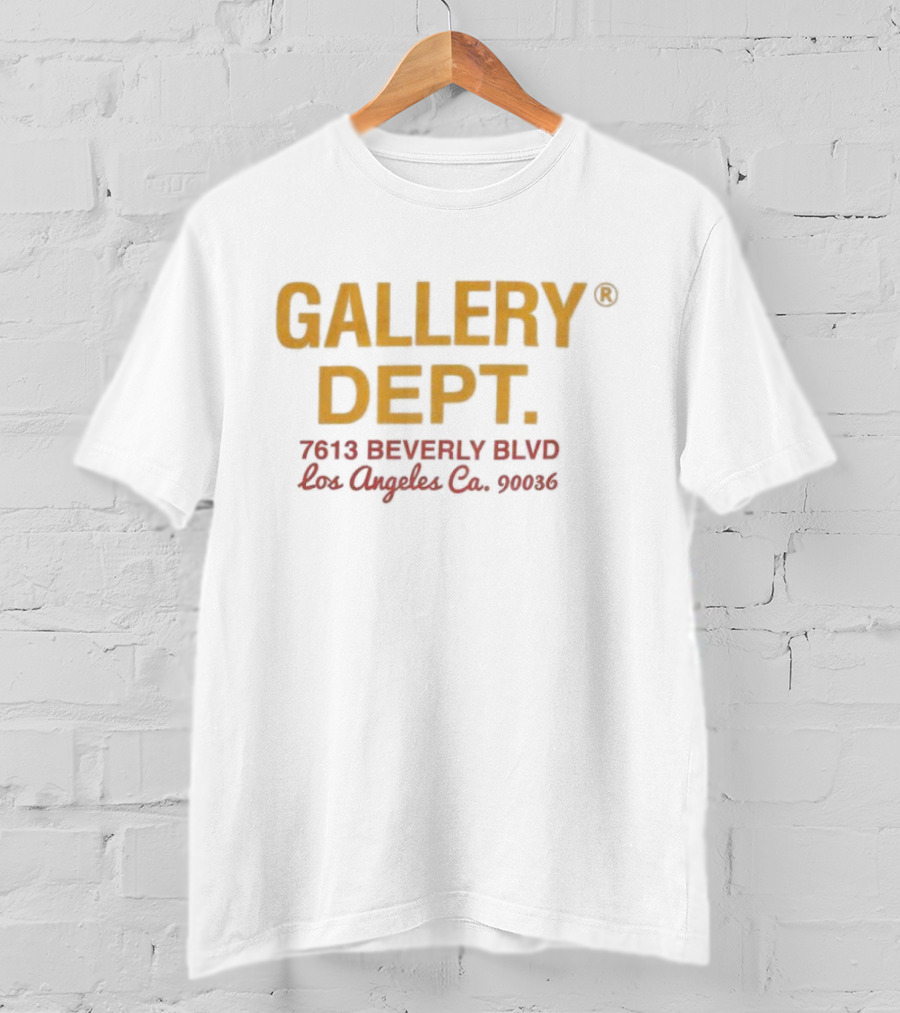GALLERY DEPT 7613 BEVERLY BLVD Los Angeles Co. 90036 T-Shirt