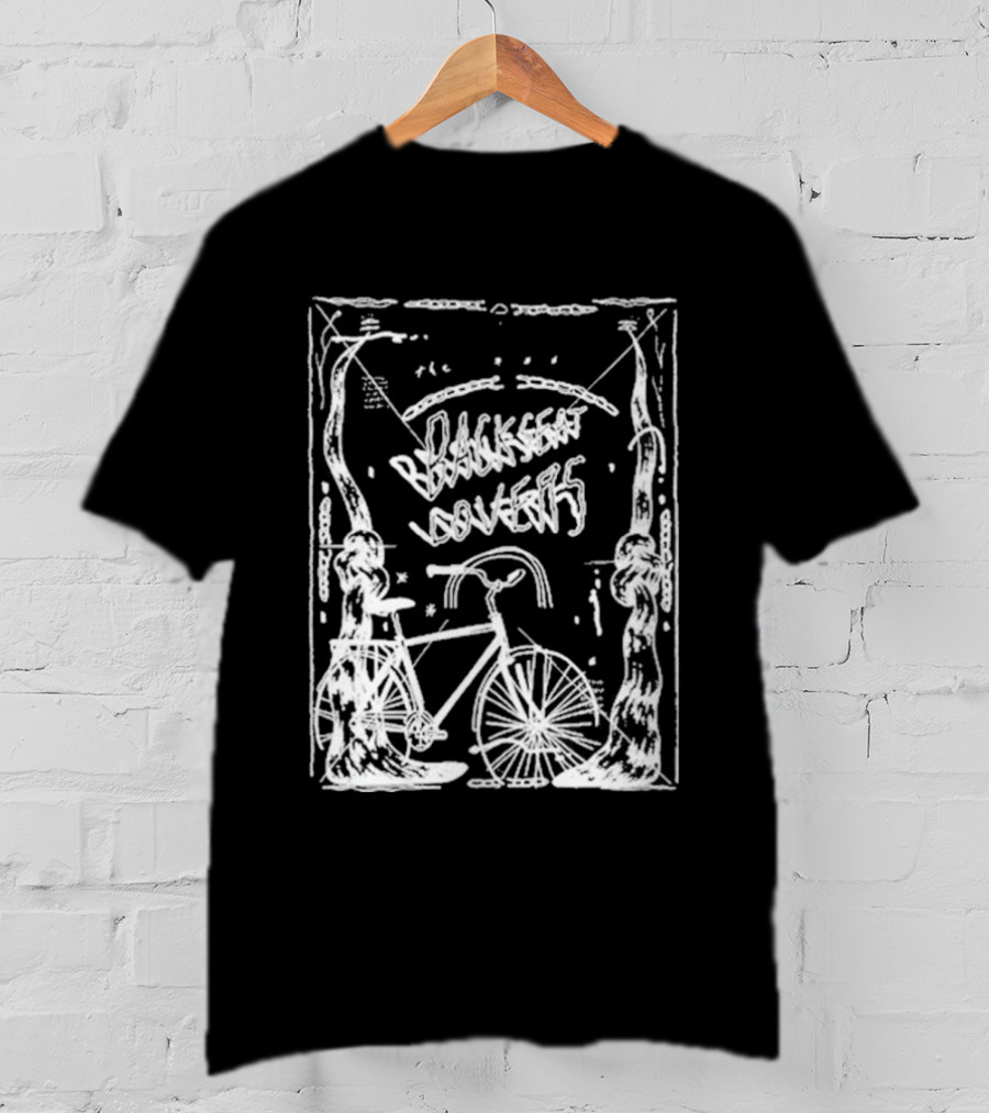 Backseat Lovers Spooky Bike In Enchanted Forest Frame T-Shirt