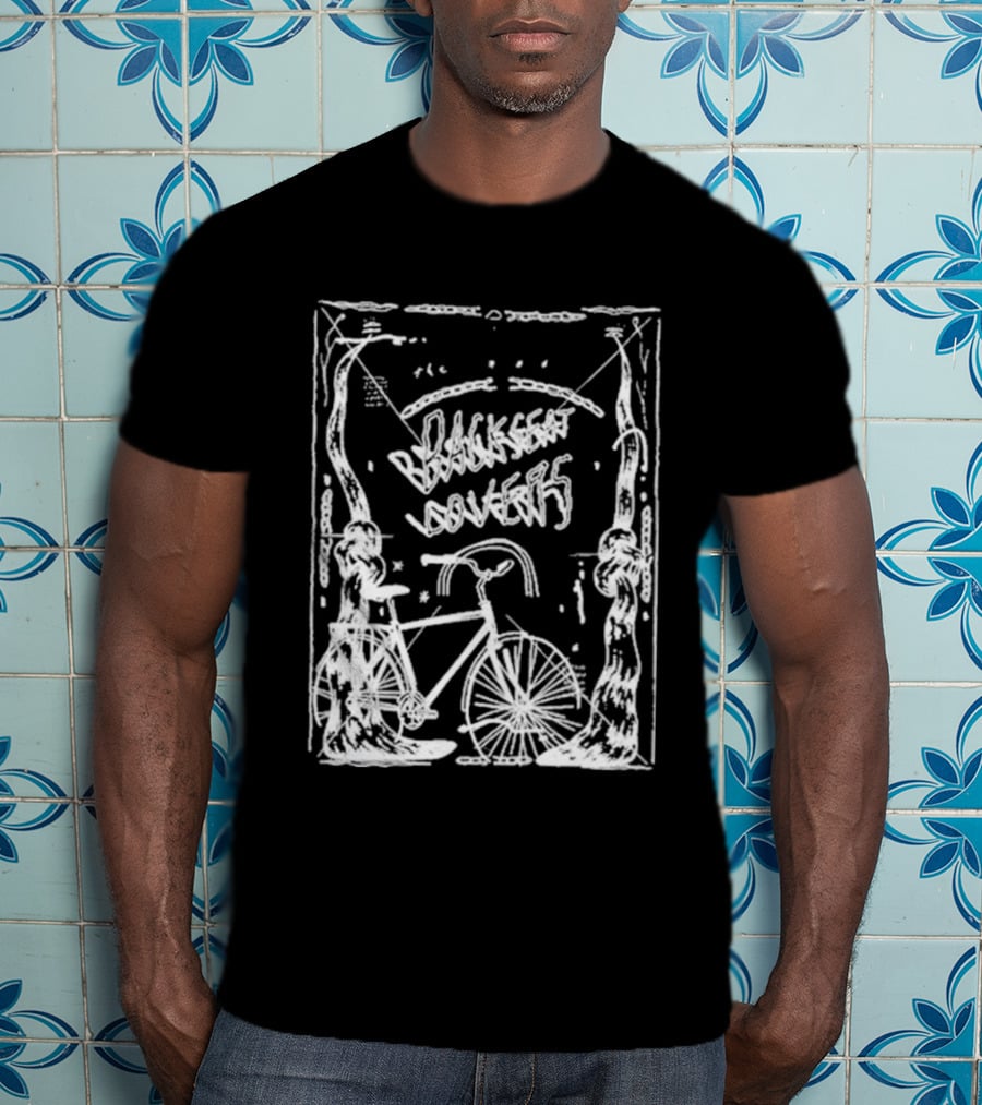 Backseat Lovers Spooky Bike In Enchanted Forest Frame T-Shirt