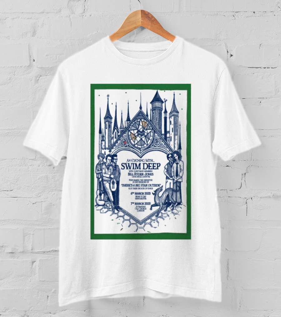 An Evening With Swim Deep Bill Ryder-Jones St Pancras Old Church London 7 March 2025 T-Shirt