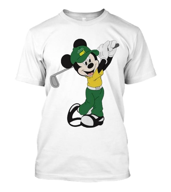 Mickey Mouse Golf Masters Tournament Iconic Swing T-Shirt