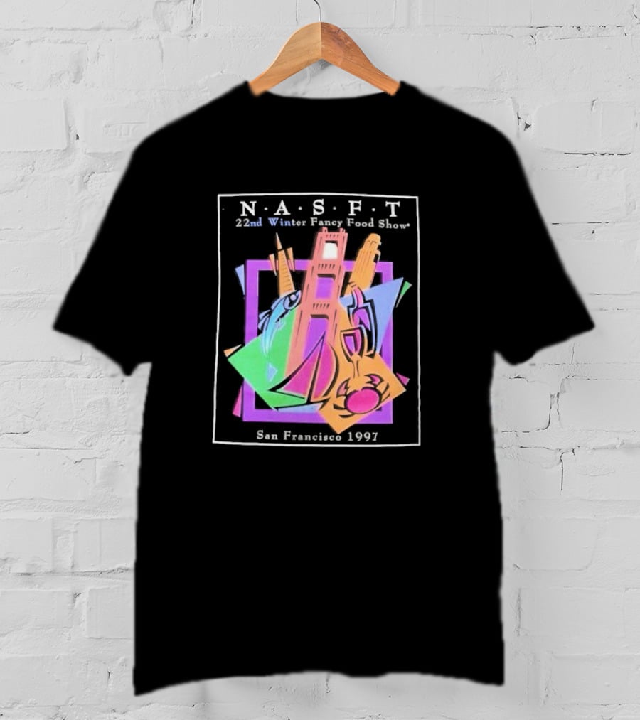 N.A.S.F.T. 22nd Winter Fancy Food Show San Francisco 1997 Black T-Shirt