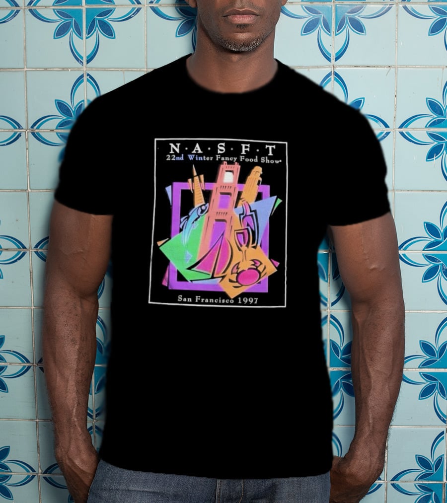 N.A.S.F.T. 22nd Winter Fancy Food Show San Francisco 1997 Black T-Shirt