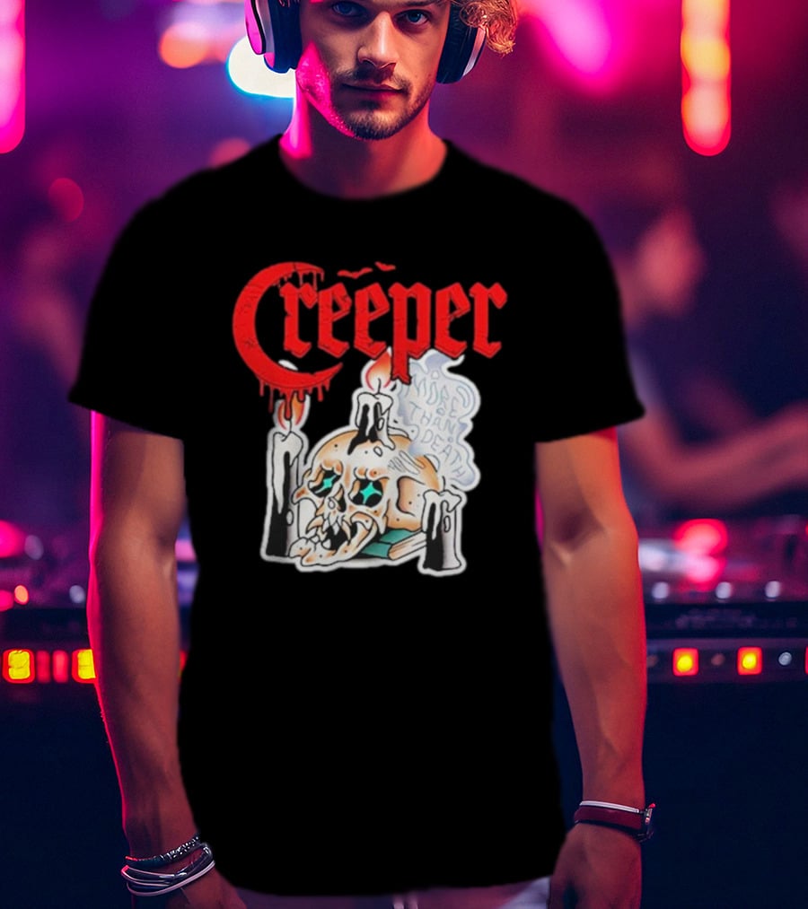 Creeper Skull Candle More Than Death Friday 13th T-Shirt