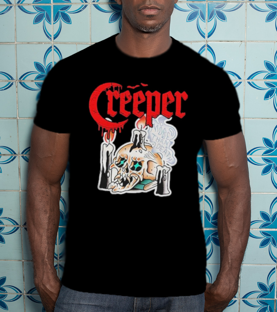 Creeper Skull Candle More Than Death Friday 13th T-Shirt
