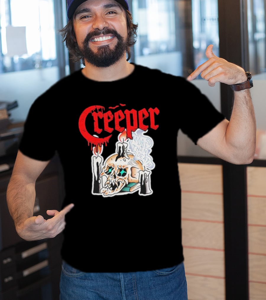 Creeper Skull Candle More Than Death Friday 13th T-Shirt