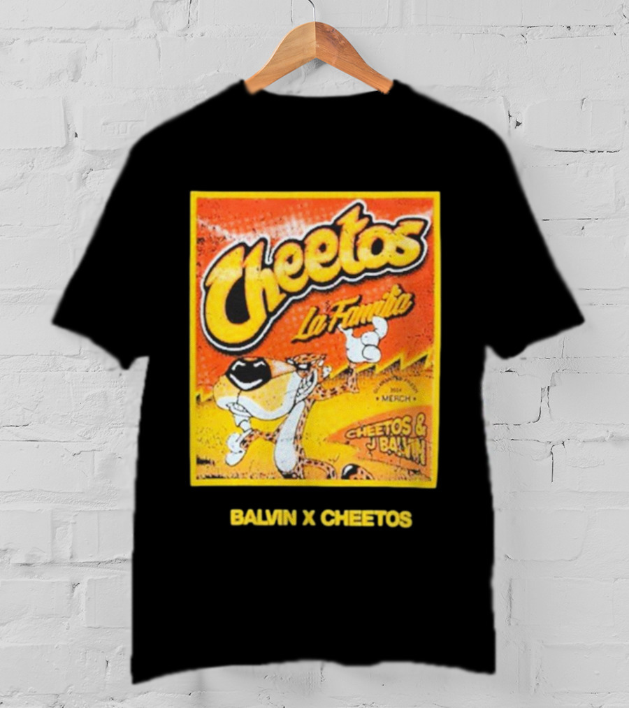 Cheetos La Familia Merch Balvin X Cheetos Collaboration T-Shirt