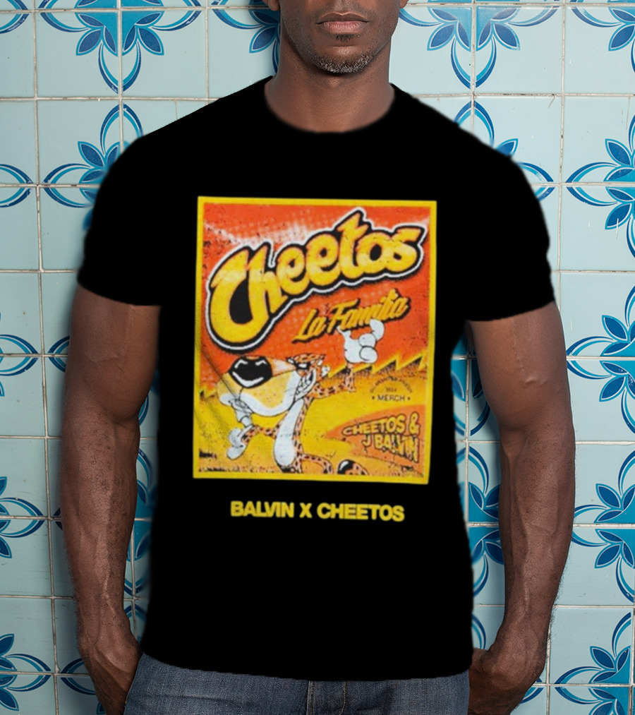 Cheetos La Familia Merch Balvin X Cheetos Collaboration T-Shirt