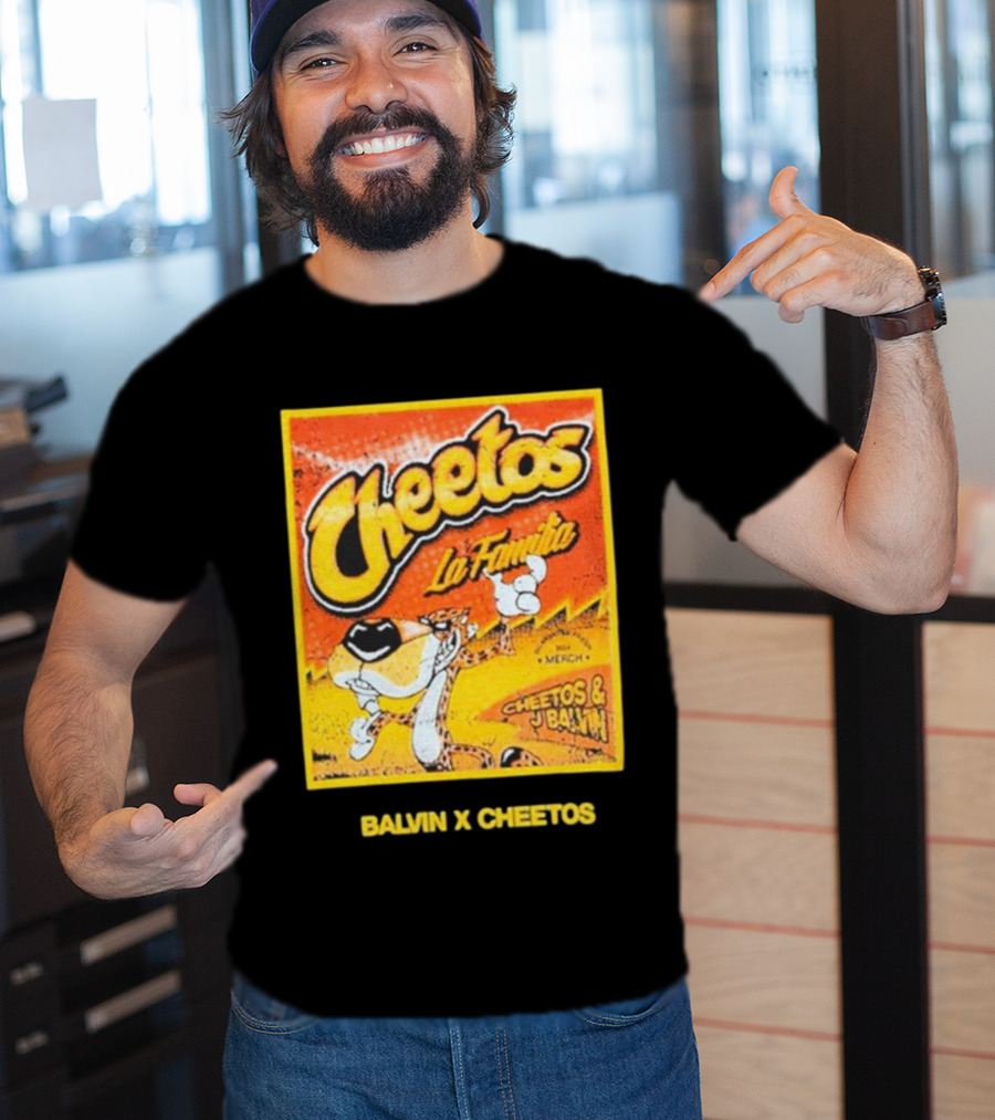 Cheetos La Familia Merch Balvin X Cheetos Collaboration T-Shirt