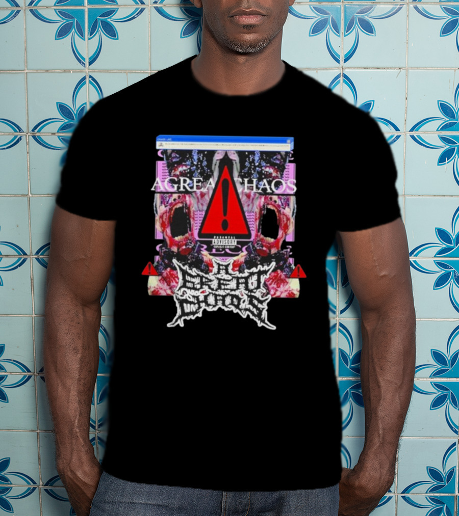 Ken Carson A Great Chaos Pink Error Warning T-Shirt
