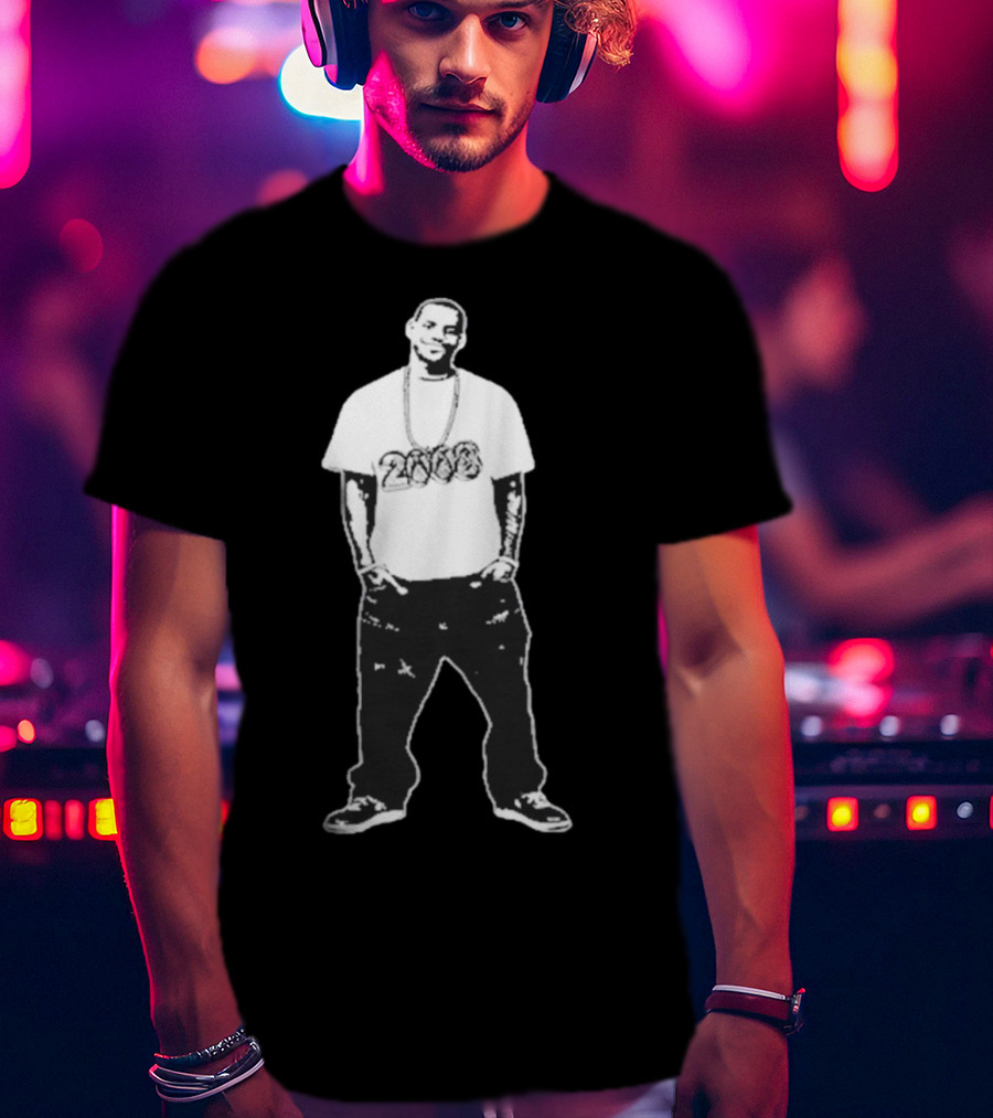 Le8ron 2008 Basketball Icon With 2008 Chain T-Shirt