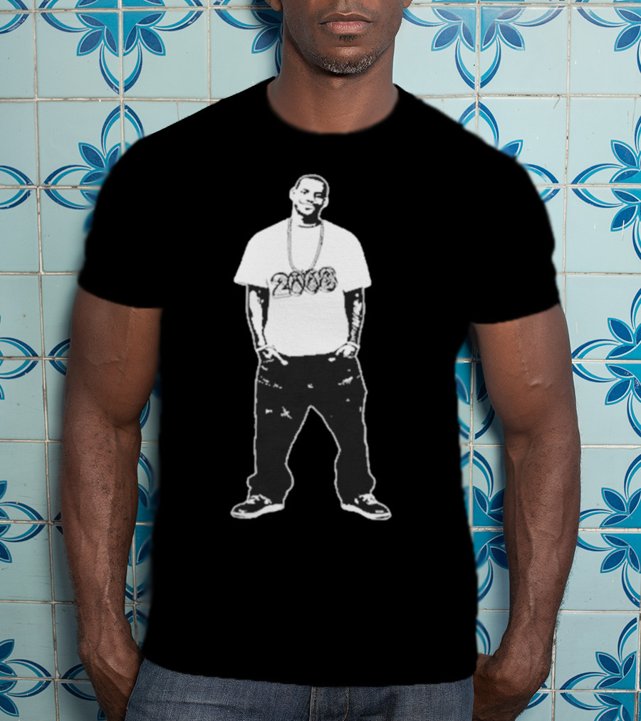 Le8ron 2008 Basketball Icon With 2008 Chain T-Shirt
