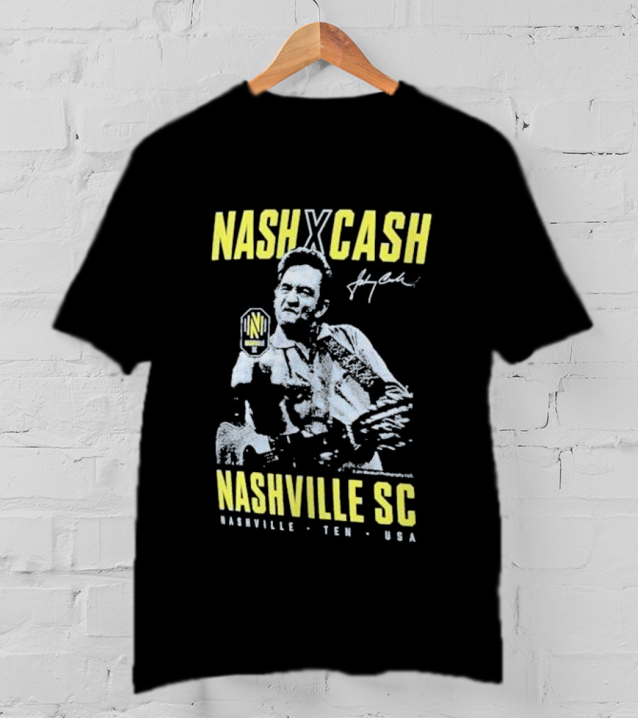 Nash X Cash Nashville SC Johnny Cash Nashville TEN USA T-Shirt