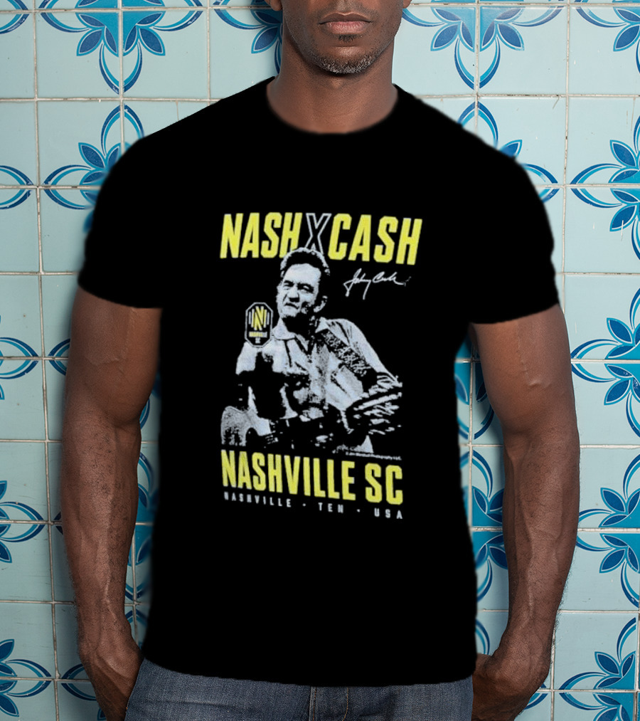 Nash X Cash Nashville SC Johnny Cash Nashville TEN USA T-Shirt