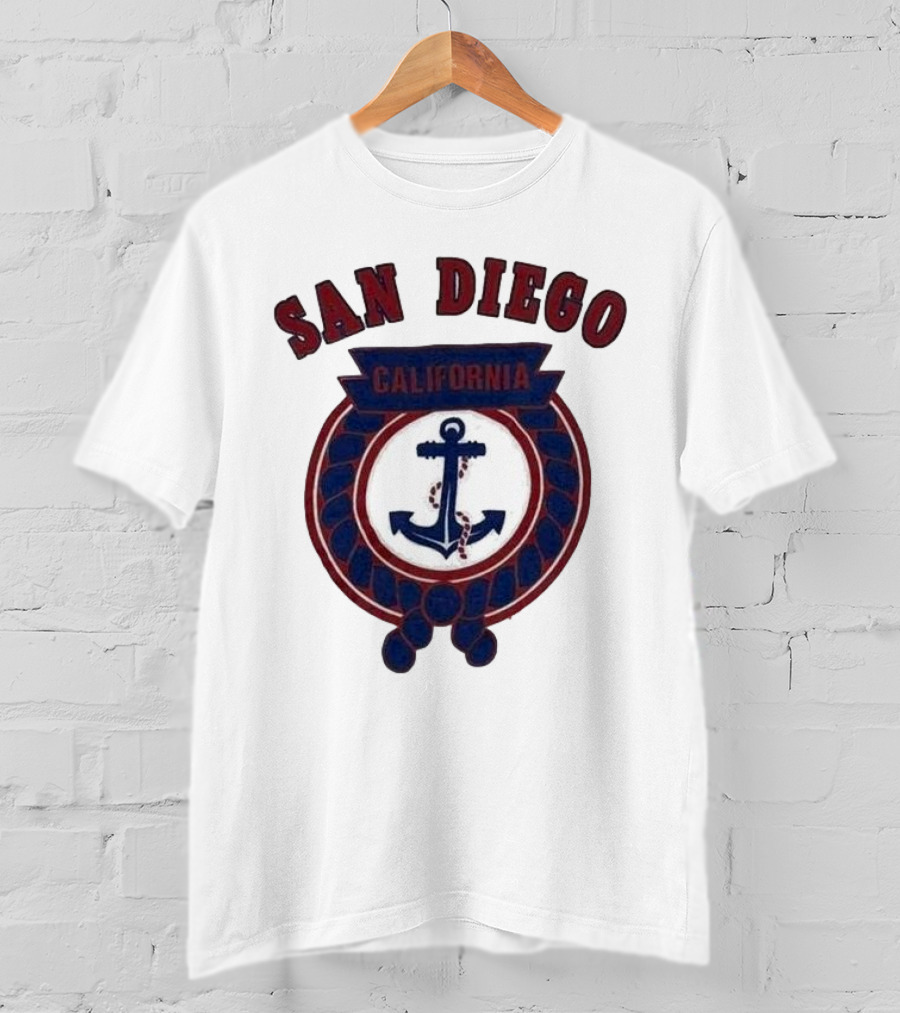 San Diego California Anchor Emblem T-Shirt