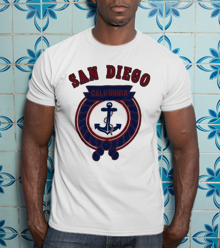 San Diego California Anchor Emblem T-Shirt