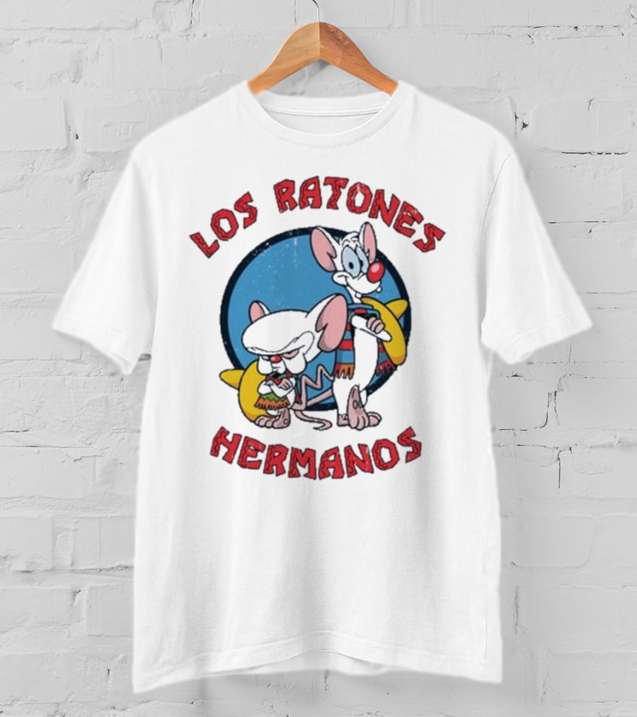 Los Ratones Hermanos Pinky And The Brain Crossover T-Shirt