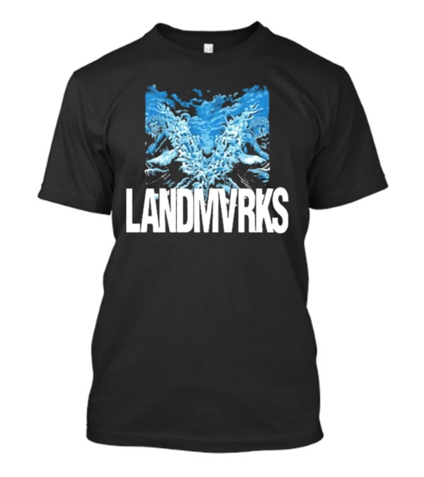 Landmvrks The Darkest Place I’ve Ever Been Album Cover Art Dual Blue Figures T-Shirt