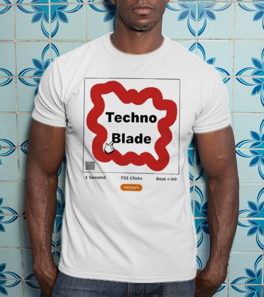 Technoblade 1 Second 732 Clicks Best Infinity Restart T-Shirt