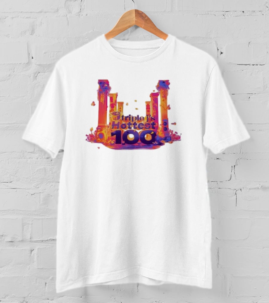 Triple J's Hottest 100 Vibrant Pillars T-Shirt