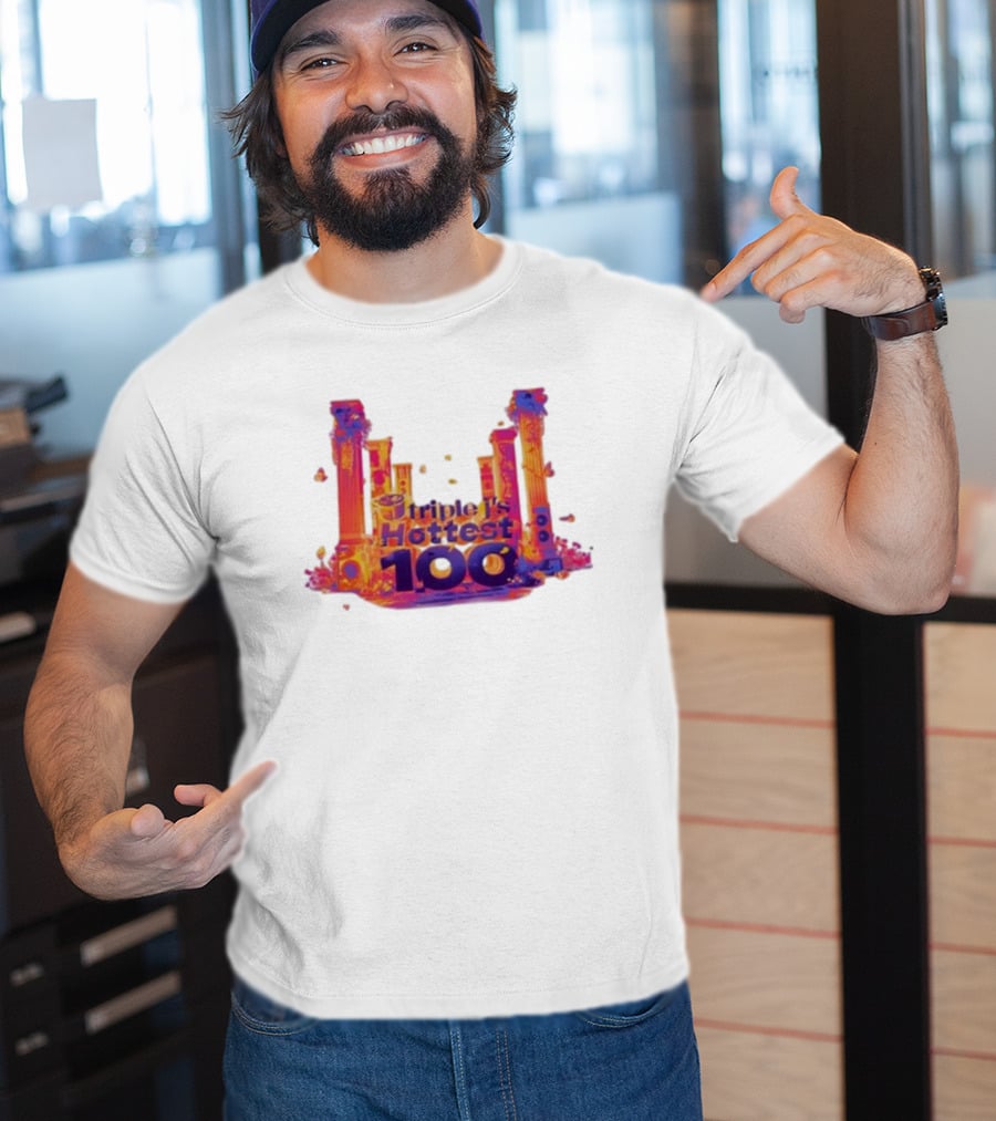 Triple J's Hottest 100 Vibrant Pillars T-Shirt