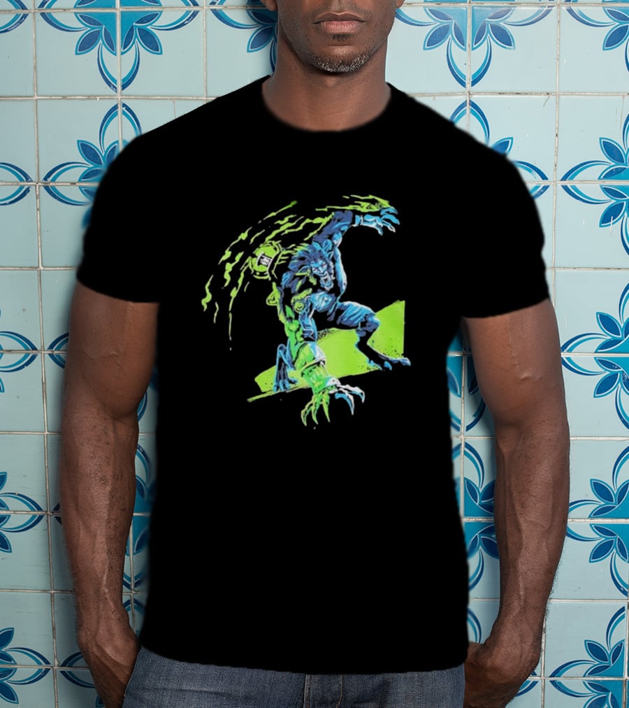 Arcane Warwick Champion Of Legends League Monster Claws And Green Energy Burst T-Shirt