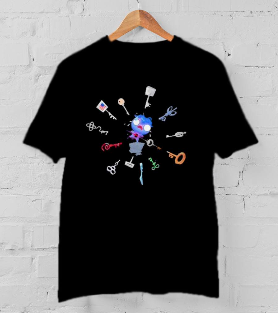 Betrayal Of The Keys: Mysterious Floating Creature Amidst Diverse Keys T-Shirt