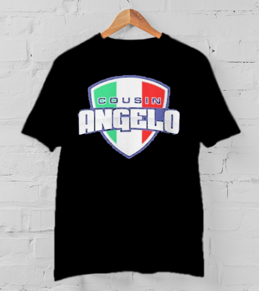 Cousin Angelo Italian Shield Tricolor T-Shirt
