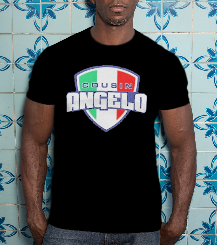 Cousin Angelo Italian Shield Tricolor T-Shirt