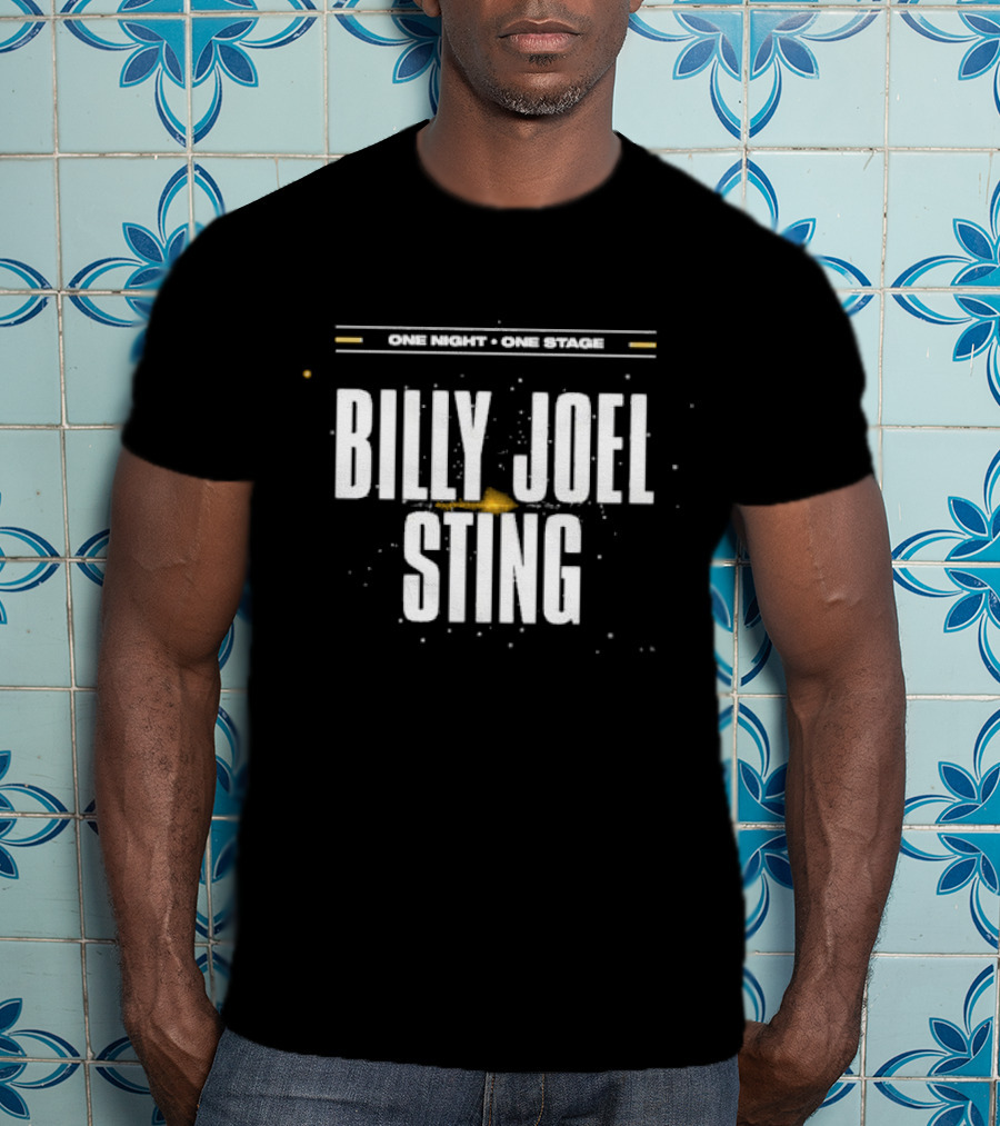 One Night One Stage Billy Joel Sting 2025 Tour T-Shirt